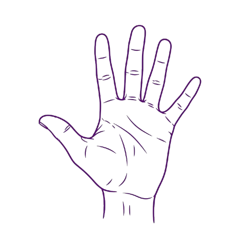 Stilisierte Hand