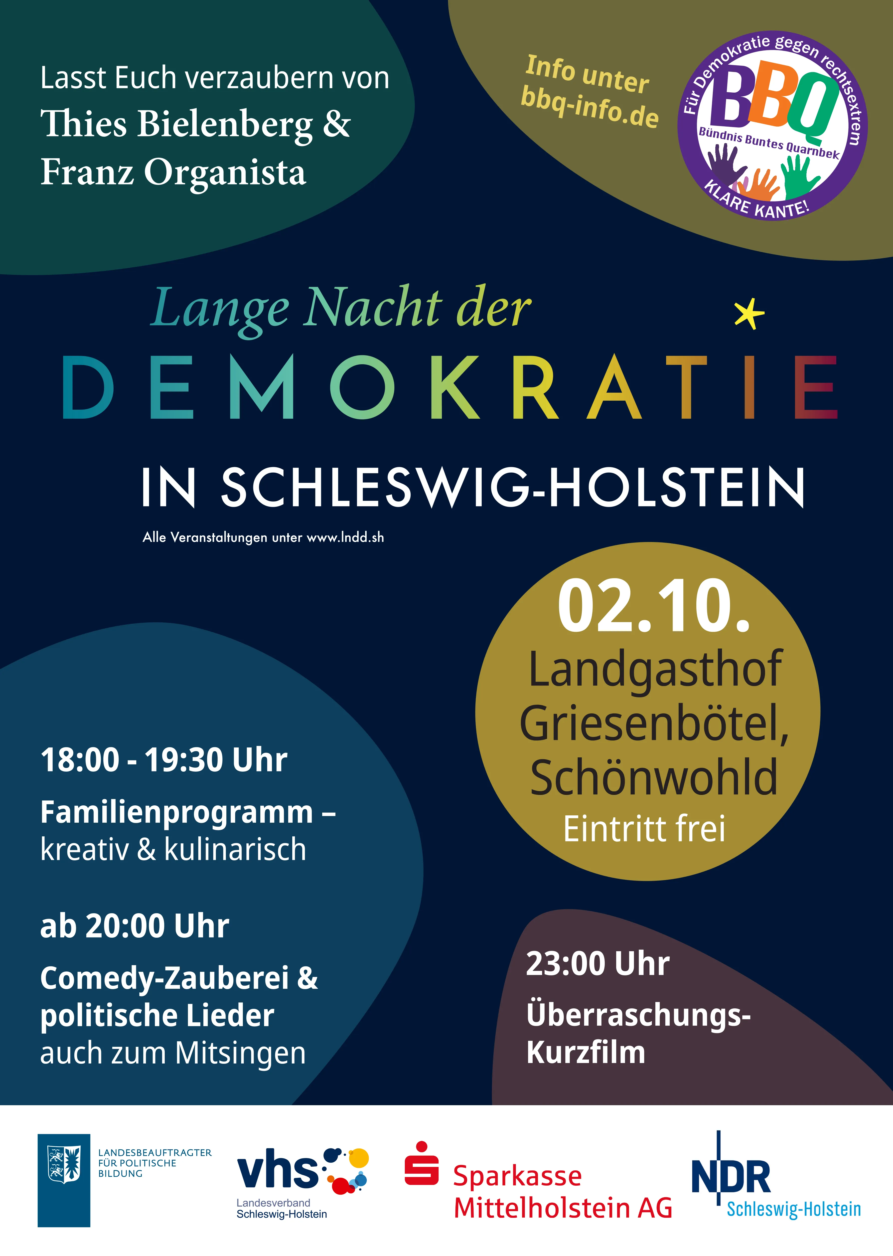 Plakat Lange Nacht der Demokratie